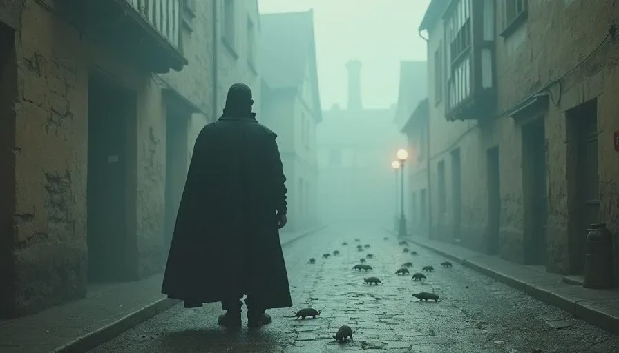 The one August arrival that actually feels like it might earn the evenings Cloaked figure walking a misty plague-era street