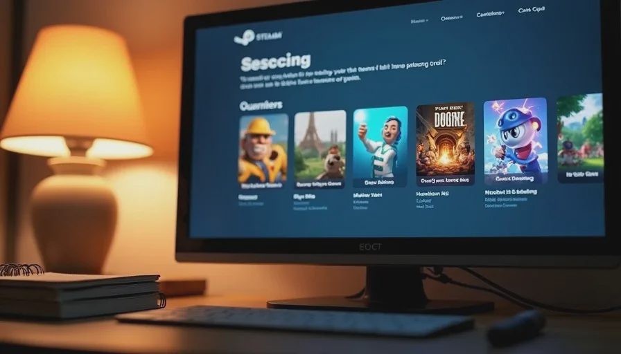 Steam Deck displaying Next Fest demo options under warm light